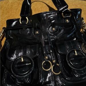 Elliot Luca Patent Leather Handbag